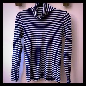 J. Crew Stripped Turtleneck Sweater